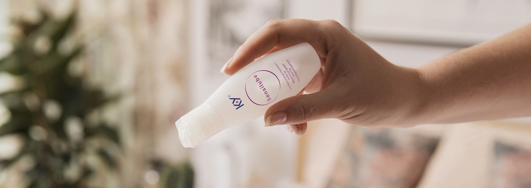 hand with product